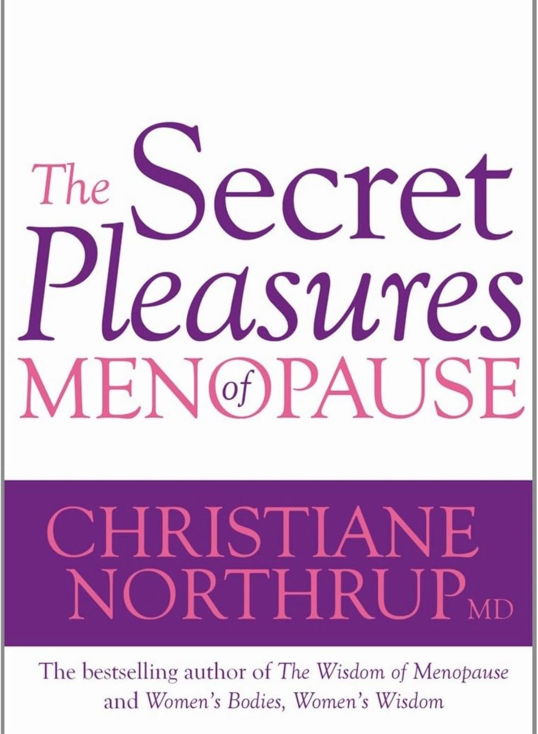 The Secret Pleasures of Menopause Paperback  HALF PRICE RRP