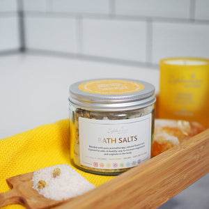 NEW Zephorium Bath Salts  - Uplifting Citrine Crystal & Grapefruit Oil